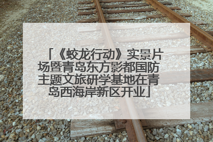 《蛟龙行动》实景片场暨青岛东方影都国防主题文旅研学基地在青岛西海岸新区开业