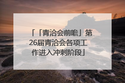 「青洽会前瞻」第26届青洽会各项工作进入冲刺阶段