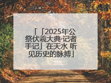「2025年公祭伏羲大典·记者手记」在天水 听见历史的脉搏
