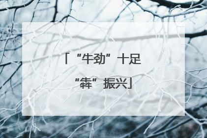 “牛劲”十足“犇”振兴