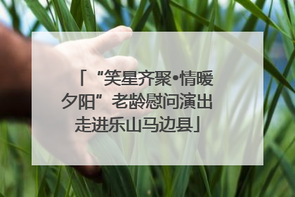 “笑星齐聚•情暖夕阳”老龄慰问演出走进乐山马边县