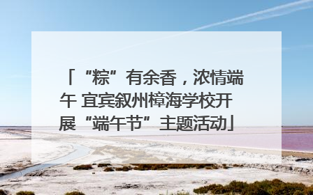 “粽”有余香，浓情端午 宜宾叙州樟海学校开展“端午节”主题活动