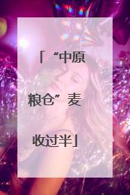 “中原粮仓”麦收过半