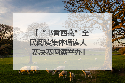 “书香西藏”全民阅读集体诵读大赛决赛圆满举办