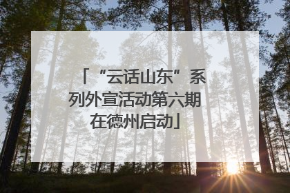 “云话山东”系列外宣活动第六期在德州启动