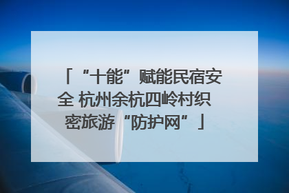 “十能”赋能民宿安全 杭州余杭四岭村织密旅游“防护网”