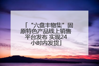 “六盘丰物集”固原特色产品线上销售平台发布 实现24小时内发货