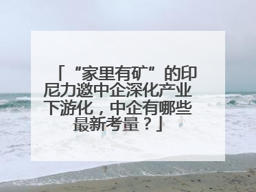 “家里有矿”的印尼力邀中企深化产业下游化，中企有哪些最新考量？