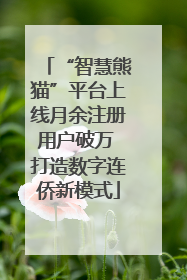 “智慧熊猫”平台上线月余注册用户破万 打造数字连侨新模式