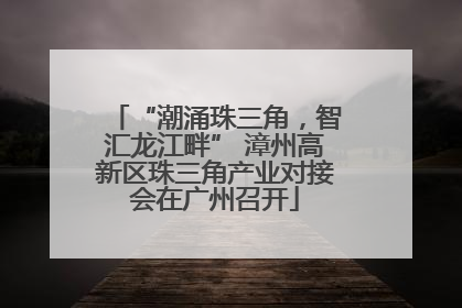 “潮涌珠三角，智汇龙江畔” 漳州高新区珠三角产业对接会在广州召开