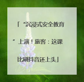 “沉浸式安全教育”上演！旅客：这课比刷抖音还上头