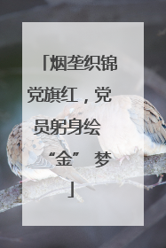 烟垄织锦党旗红，党员躬身绘 “金” 梦