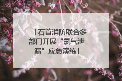 石首消防联合多部门开展“氯气泄漏”应急演练