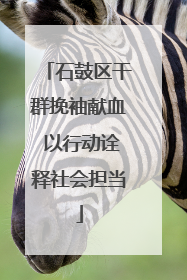 石鼓区干群挽袖献血 以行动诠释社会担当
