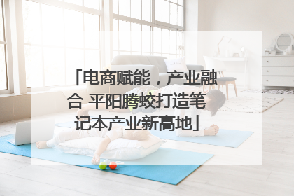 电商赋能，产业融合 平阳腾蛟打造笔记本产业新高地