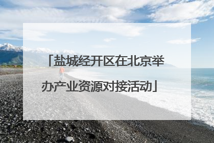 盐城经开区在北京举办产业资源对接活动