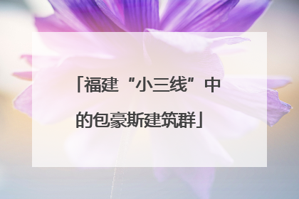 福建“小三线”中的包豪斯建筑群