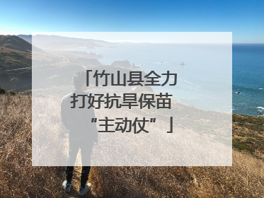 竹山县全力打好抗旱保苗“主动仗”