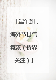 端午到，海外节日气氛浓（侨界关注）