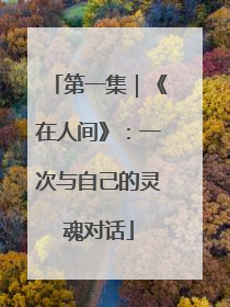 第一集｜《在人间》：一次与自己的灵魂对话