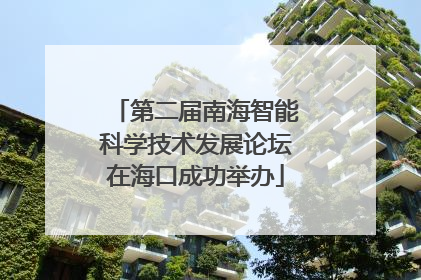 第二届南海智能科学技术发展论坛在海口成功举办