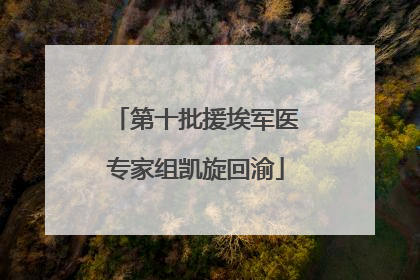 第十批援埃军医专家组凯旋回渝