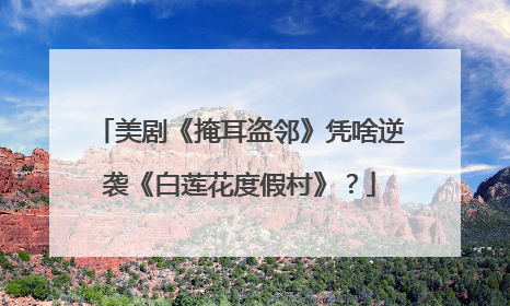 美剧《掩耳盗邻》凭啥逆袭《白莲花度假村》？