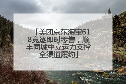 美团京东淘宝618竞逐即时零售，顺丰同城中立运力支撑全渠道履约