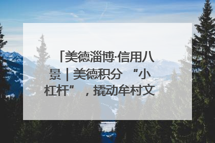 美德淄博·信用八景｜美德积分 “小杠杆”，撬动牟村文明 “大能量”