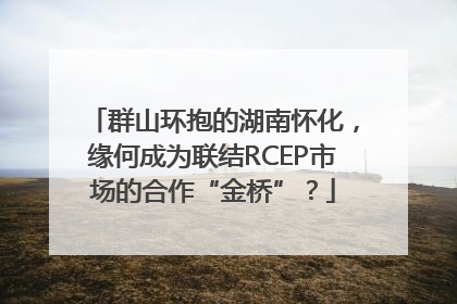 群山环抱的湖南怀化，缘何成为联结RCEP市场的合作“金桥”？