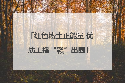 红色热土正能量 优质主播“赣”出圈