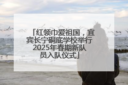红领巾爱祖国，宜宾长宁硐底学校举行2025年春期新队员入队仪式