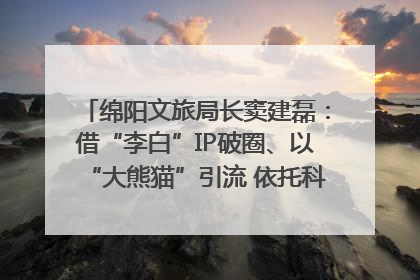 绵阳文旅局长窦建磊：借“李白”IP破圈、以“大熊猫”引流 依托科技优势绽放城市文旅魅力｜文旅局长说