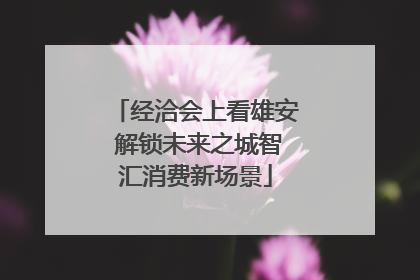 经洽会上看雄安 解锁未来之城智汇消费新场景