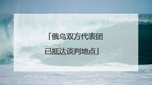俄乌双方代表团已抵达谈判地点