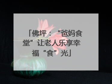 佛坪：“爸妈食堂”让老人乐享幸福“食”光
