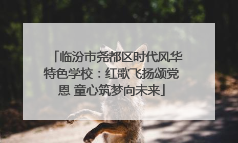 临汾市尧都区时代风华特色学校：红歌飞扬颂党恩 童心筑梦向未来