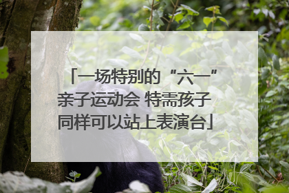 一场特别的“六一”亲子运动会 特需孩子同样可以站上表演台