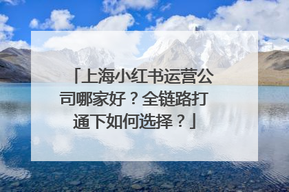 上海小红书运营公司哪家好？全链路打通下如何选择？