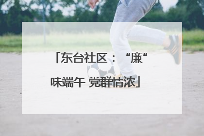 东台社区：“廉”味端午 党群情浓