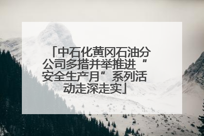 中石化黄冈石油分公司多措并举推进“安全生产月”系列活动走深走实
