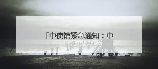 中使馆紧急通知：中国公民做好撤离准备