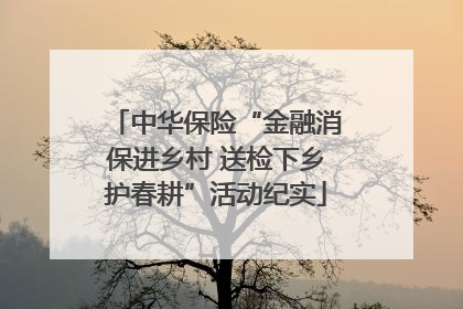 中华保险“金融消保进乡村 送检下乡护春耕”活动纪实