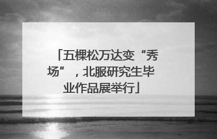 五棵松万达变“秀场”，北服研究生毕业作品展举行