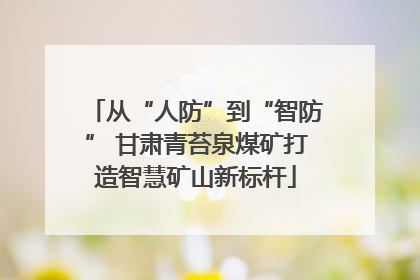 从“人防”到“智防” 甘肃青苔泉煤矿打造智慧矿山新标杆