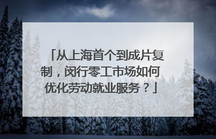 从上海首个到成片复制，闵行零工市场如何优化劳动就业服务？