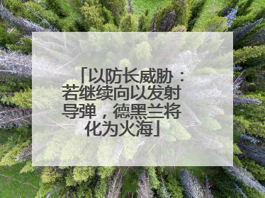 以防长威胁：若继续向以发射导弹，德黑兰将化为火海