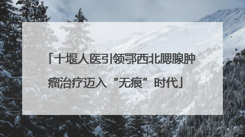 十堰人医引领鄂西北腮腺肿瘤治疗迈入“无痕”时代