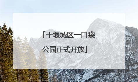 十堰城区一口袋公园正式开放