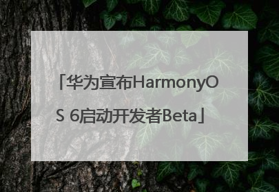 华为宣布HarmonyOS 6启动开发者Beta
